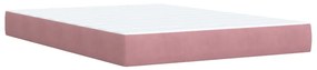 ΚΡΕΒΑΤΙ BOXSPRING ΜΕ ΣΤΡΩΜΑ ΡΟΖ 140X200 ΕΚ. ΒΕΛΟΥΔΙΝΟ 3285292