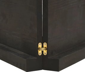 vidaXL Επιφάνεια Τραπεζιού Σκούρο Καφέ 120x40x(2-6)εκ Επεξ. Μασίφ Δρυς