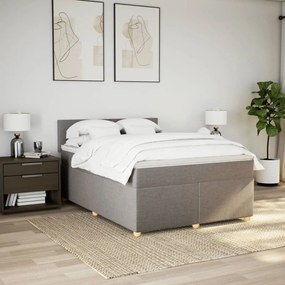 ΚΡΕΒΑΤΙ BOXSPRING ΜΕ ΣΤΡΩΜΑ TAUPE 160X200 ΕΚ. ΥΦΑΣΜΑΤΙΝΟ 3289028