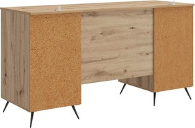 vidaXL Γραφείο Artisan Δρυς Επεξεργασμένο Ξύλο 142,5 x 50 x 75 εκ.