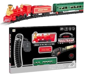 Σετ κλασσικό τρενάκι με ράγες - USB - 1018-12B - 917345