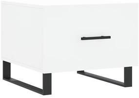 vidaXL Τραπεζάκι Σαλονιού Λευκό 50 x 50 x 40 εκ. από Επεξεργ. Ξύλο