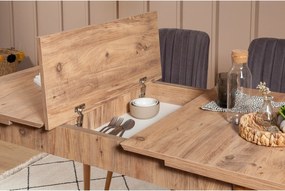 Extendable Dining Table &amp; Chairs Set (5 Pieces) Vina 0701 - 4 - Anthracite, Atlantic Atlantic Pine
Anthracite