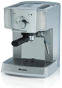 Ariete 1334/1A Minuetto Ημιαυτόματη Μηχανή Espresso 1000W Πίεσης 15bar Ασημί