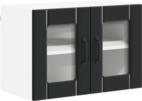 vidaXL Ραφιέρα τοίχου LUCCA 2 pcs Μαύρο 60 x 31 x 40 εκ