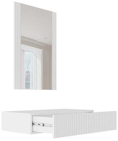 Τουαλέτα Charlotte H111, Μαύρο, Καθρέφτης, 97x80x42cm, 19 kg | Epipla1.gr