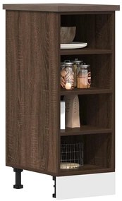 vidaXL Ντουλάπι "Riga" Καφέ Δρυς 30x44,5x81,5 εκ. από Τεχνητό Ξύλο