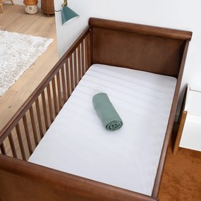 Σετ 2 μονόχρωμα βαμβακερά σεντόνια με λάστιχο για μωρό, Scenario