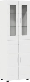 vidaXL Highboard FLORIN Λευκό 60 x 35 x 182 εκ. Επεξεργασμένο ξύλο
