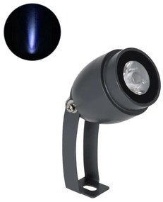 Σποτ Φωτιστικό για Φυτά 3W IP67 RGBW Αλουμίνιο Γκρι 90463 Globostar-90463-Ανθρακί 90463