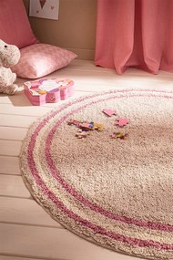 Χαλί Παιδικό Blissful 152/ 17 Beige-Apple Pink Gofis Home 120X120cm Round