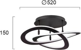 Φωτιστικό Πλαφονιέρα LED Viokef Charlie 4235700