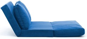 Διθέσιος Καναπές Κρεβάτι Μπλε DIVIR 68x120x62
