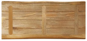 vidaXL Επιφάνεια Τραπεζιού 90x40x3,8 εκ. Live Edge Μασίφ Ξύλο Μάνγκο