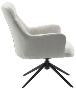 Bali Καρεκλα Relax Μαύρη + Υποπόδιο 83x86x102 cm