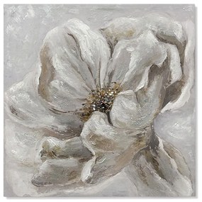 Πίνακας Καμβάς 839568 60x60cm White-Beige-Gold Ankor Square Καμβάς