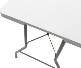 Τραπέζι catering Rodeo pakoworld πτυσσόμενο-βαλίτσα λευκό 152x70x74εκ