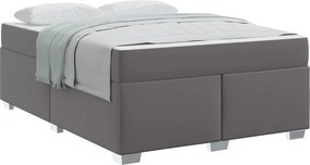 vidaXL Σκελετός Κρεβατιού Γκρι 140 x 200 cm ύφασμα