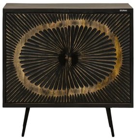 Κομότα - Μπουφές Kanpur Fylliana Γκρί 85x40x85 εκ. 85x40x85 εκ.