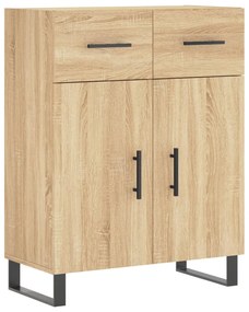 vidaXL Ντουλάπι Sonoma δρυς 69,5 x 34 x 180 εκ. από Επεξεργασμένο Ξύλο