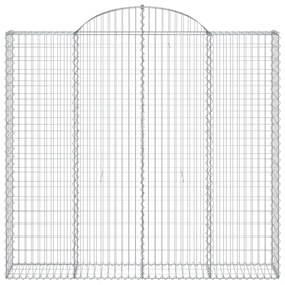 vidaXL Συρματοκιβώτια Τοξωτά 13 τεμ. 200x30x180/200 εκ. Γαλβαν. Ατσάλι