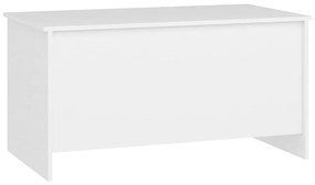 Τραπεζάκι Σαλονιού Λευκό 102x55,5x52,5 εκ. Επεξεργασμένο Ξύλο - Λευκό