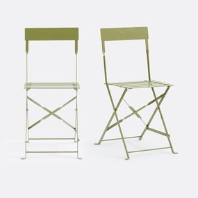Μεταλλική σπαστή καρέκλα OZEVAN (σετ των 2)