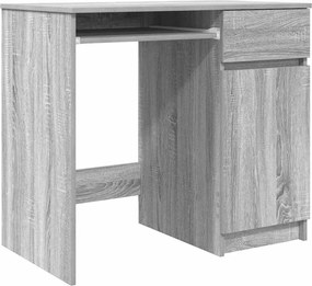 vidaXL Γραφείο Γκρι Sonoma 86x49x76 εκ. από Επεξεργασμένο Ξύλο