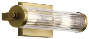 Απλίκα Φωτιστικό Μπάνιου 2xE14 IP44 Azores Quintiesse Elstead Lighting-QN-AZORES2-NBR-Ορείχαλκος QN-AZORES2-NBR
