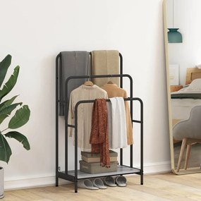vidaXL Ράφι Ρούχων Γκρι sonoma 60 x 30 x 100.5 εκ Επεξεργασμένο ξύλο