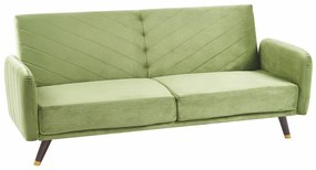 Καναπές κρεβάτι Berwyn 120, Ανοιχτό πράσινο, 87x200x95cm, 44 kg, Πόδια: Ξύλο, Μερικώς συναρμολογημένο, Ξύλο: Ευκάλυπτος | Epipla1.gr