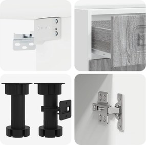 vidaXL Μονάδα κουζίνας KALMAR 5 pcs Γκρι Sonoma Επεξεργασμένο Ξύλο