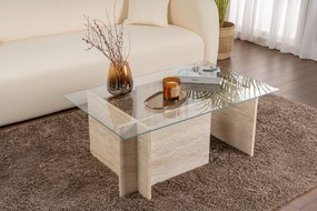 Τραπεζάκι Σαλονιού Τραβερτίνη CEBIR 105x65x40