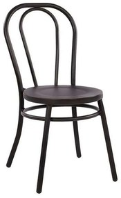 Καρέκλα Αλουμινίου Τύπου Βιέννης 42,5x54x87 HM5557.01 Black-Rusty