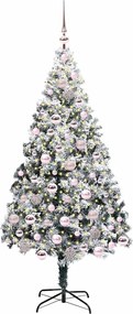 vidaXL Τεχνητό Χριστουγεννιάτικο Δέντρο με 300 LED Λευκό 180 cm