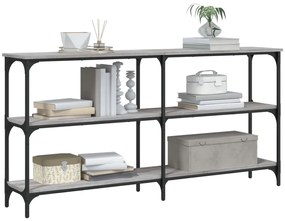 vidaXL Τραπέζι Κονσόλα Γκρι Sonoma 150x29x75 εκ. Επεξεργασμένο Ξύλο