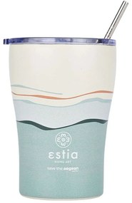 Ποτήρι - Θερμός Με Καλαμάκι Save The Aegean Ecozen Horizon 01-23041 350ml Multi Estia