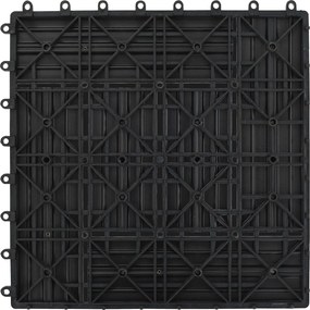 vidaXL Πλάκα Κατασκευής 11 pcs Γκρι 30 x 30 cm WPC