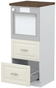 Επιδαπέδιο ντουλάπι φούρνου ψηλό Toscana K14-60-2MB-Λευκό - 60.00Χ60.00Χ148.00cm