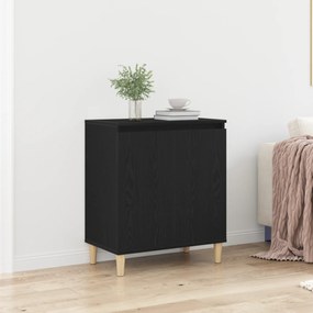 vidaXL Μπουφές Μαύρος Δρυς 60x35x70 εκ, Επεξεργασμένο Ξύλο