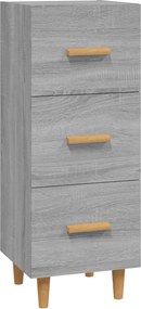 vidaXL Ντουλάπι Γκρι Sonoma 34,5x34x90 εκ. από Επεξεργασμένο Ξύλο