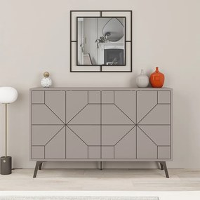 Μπουφές Dune Megapap χρώμα ανοιχτή μόκα 123x35x77,4εκ.