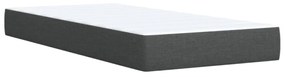 ΚΡΕΒΑΤΙ BOXSPRING ΜΕ ΣΤΡΩΜΑ ΣΚΟΥΡΟ ΓΚΡΙ 90X200 ΕΚ. ΥΦΑΣΜΑΤΙΝΟ 3286959