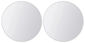 vidaXL Πλακάκια Καθρέφτη Στρογγυλά 16 τεμ. Γυάλινα