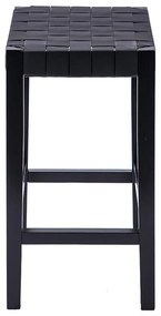 Σκαμπό Ridley ξύλο-pu μαύρο 51x34x61.5εκ 51x34x61.5 εκ.