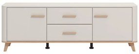 Έπιπλο τηλεόρασης DARWEN 154 3K2F2V Cashmere - Artisan Oak 154x40x53εκ. 154x40x53 εκ.