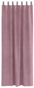 vidaXL Κουρτίνες με κουρτίνες 2 pcs Σκούρο Ροζ 140 x 225 cm Βελούδο