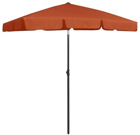 vidaXL Ομπρέλα Θαλάσσης Τερακότα 180 x 120 εκ.