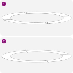 vidaXL κατάλληλο για επίπεδα δαχτυλίδια δέντρου 5 pcs Ανθρακί