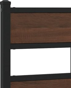 vidaXL Ανταλλακτικό κεφαλάρι Καφέ Δρυς 75 εκ. Ατσάλι/Επεξεργασμένο Ξύλο
